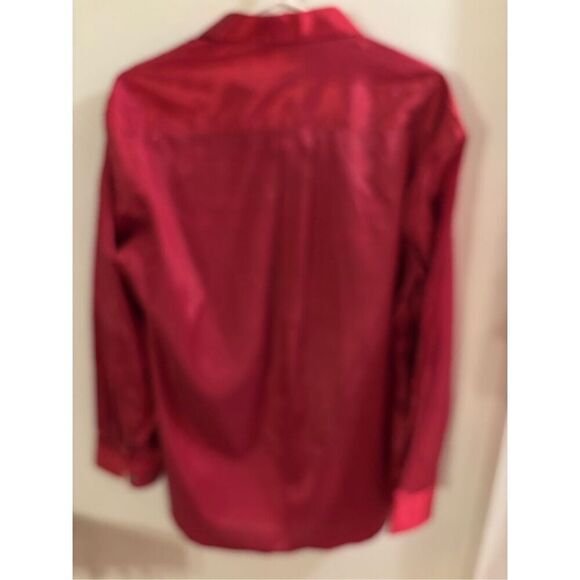 Pretty Parlor Boutique Red Silk Blouse - Picture 4 of 4